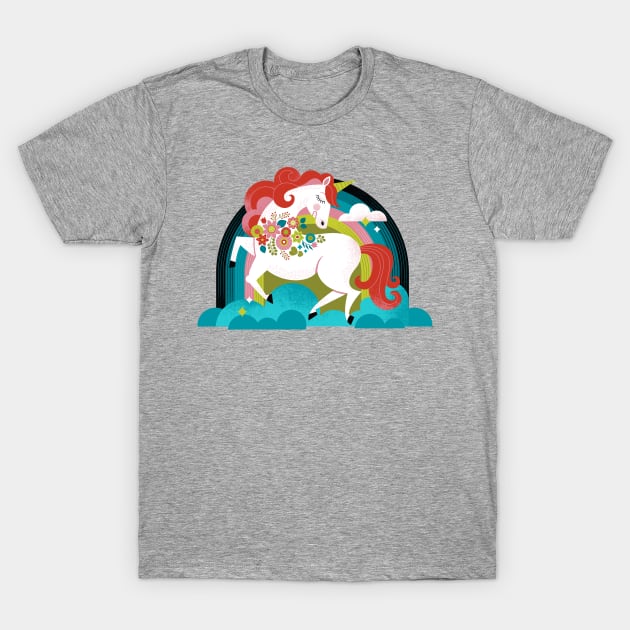 Hipster Unicorn T-Shirt by Lucie Rice Illustration and Design, LLC